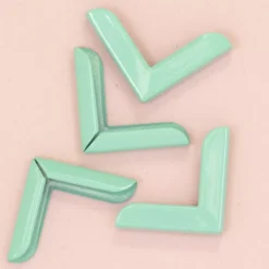 4 Esquineras Metálicas Grandes Turquoise Herrajes
