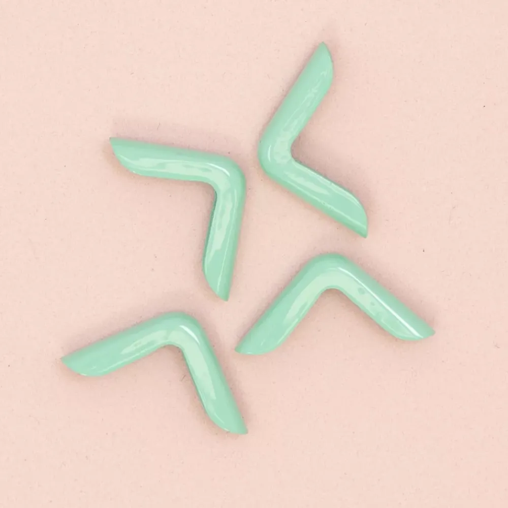 Best 4 Esquineras Metálicas Mini Turquoise Herrajes