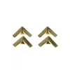 New 4 Esquineras metálicas pequeñas color oro para Scrapbooking Herrajes