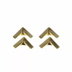 New 4 Esquineras metálicas pequeñas color oro para Scrapbooking Herrajes