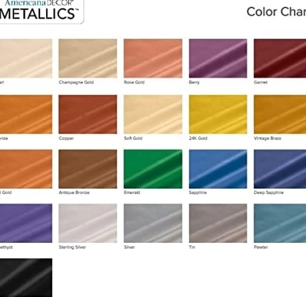 Online Acrílico Americana Decor Metallics s 236ml Doraduras|Pinturas Chalk Paint
