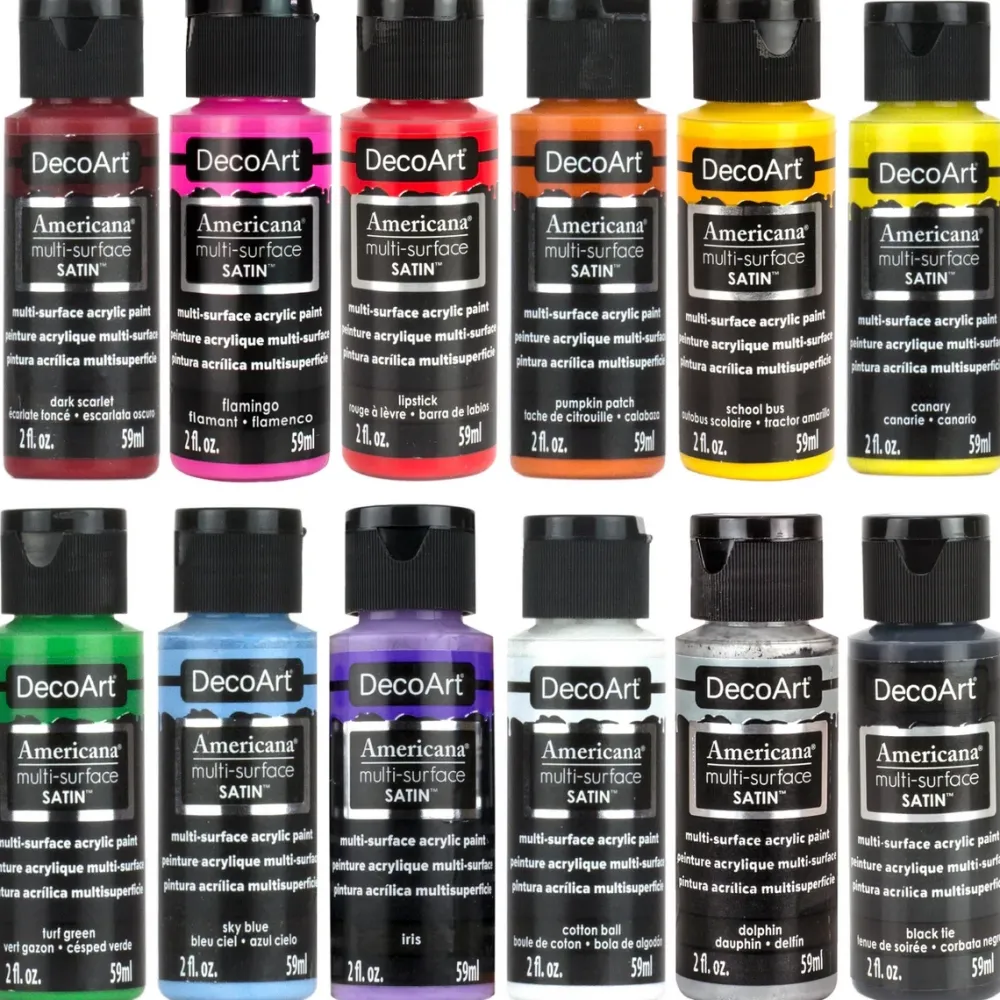 Sale Acrílico Americana Multisurface Satin 59ml Doraduras|Pinturas De Vidrio Y Cerámica
