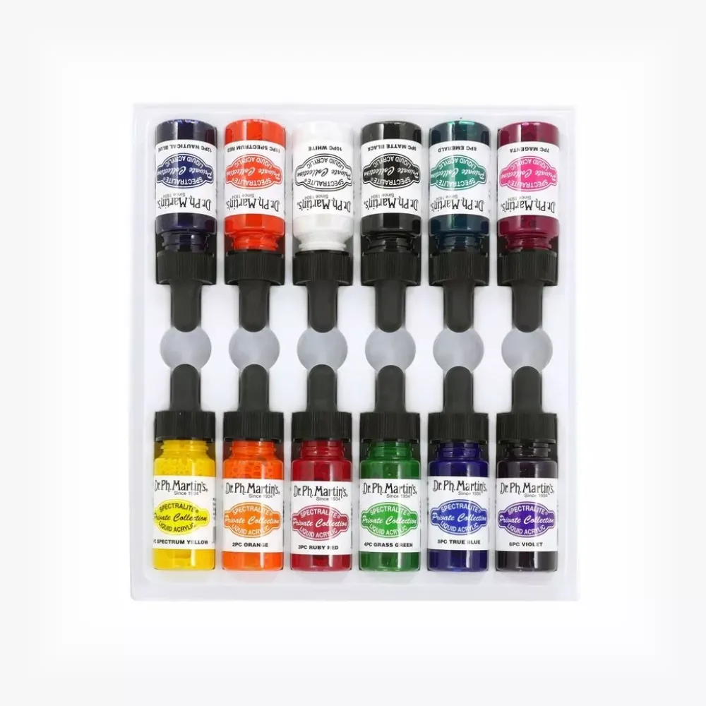 Clearance Acrílico Líquido Spectralite Private Collection #01 0.5 oz Dr. Ph. Martin's Pinturas Acrílicas