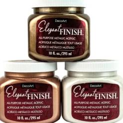 New Acrílico Metálico Elegant Finish 295ml Pinturas Acrílicas|Doraduras
