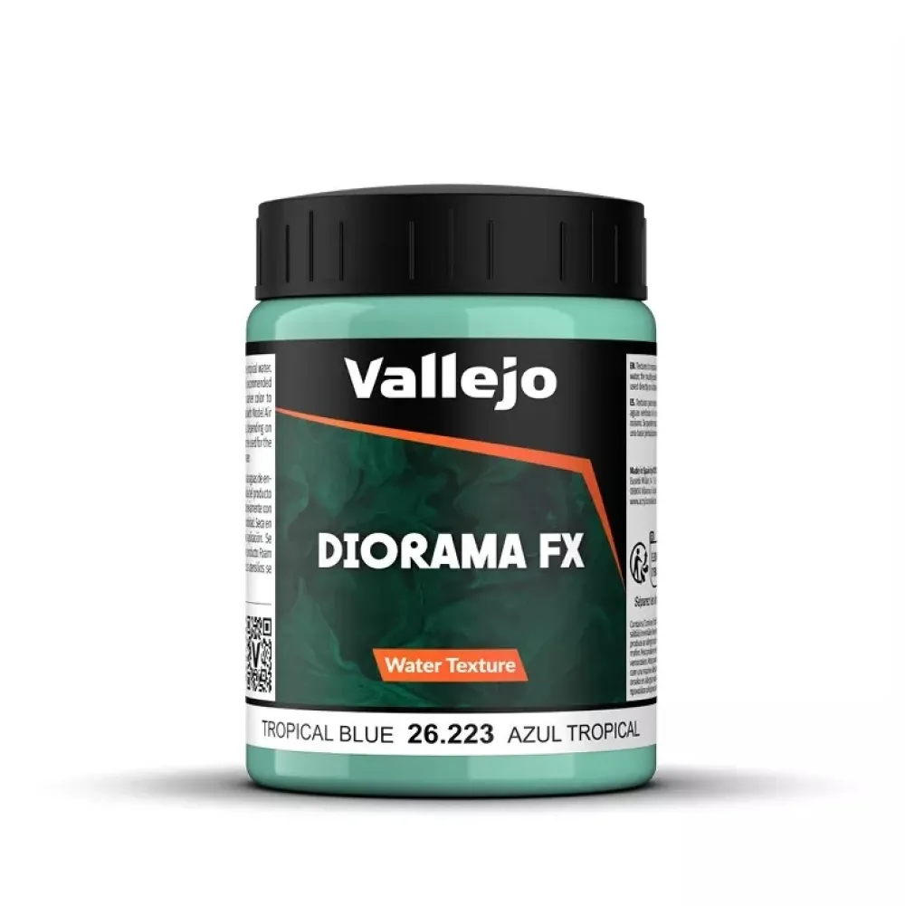 Clearance Acrílico Textura 223 Azul tropical Diorama FX 200ml Pinturas Para Maquetas Y Modelismo