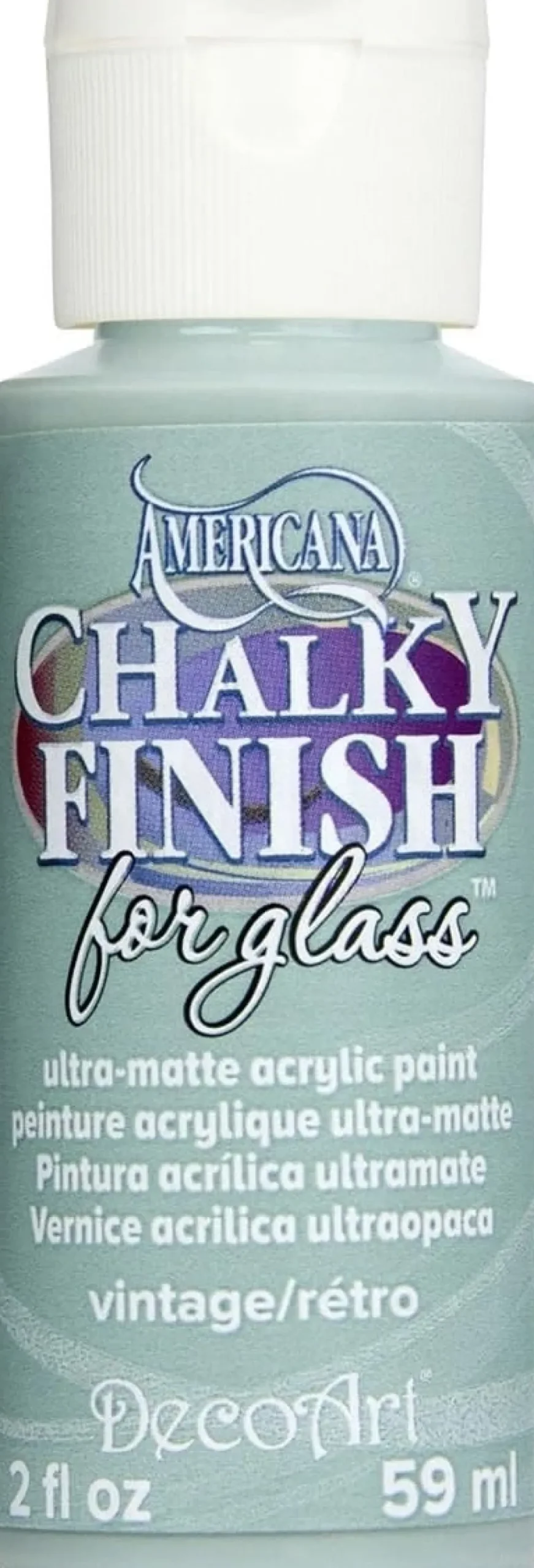 Discount Acrílico tiza para cristal Americana Chalky Finish Glass 59ml Pinturas De Vidrio Y Cerámica