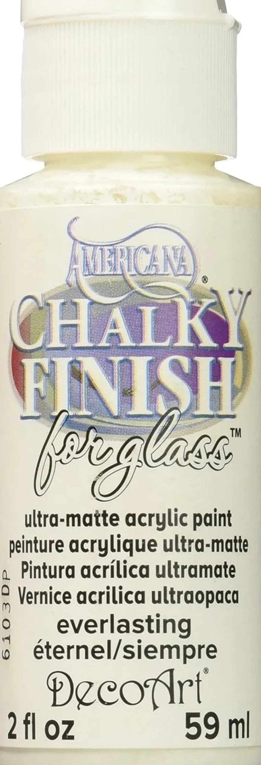 Discount Acrílico tiza para cristal Americana Chalky Finish Glass 59ml Pinturas De Vidrio Y Cerámica