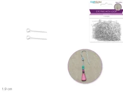 Alfileres de Ojo Plata 19mm Bisutería|Goma Eva Fofuchas