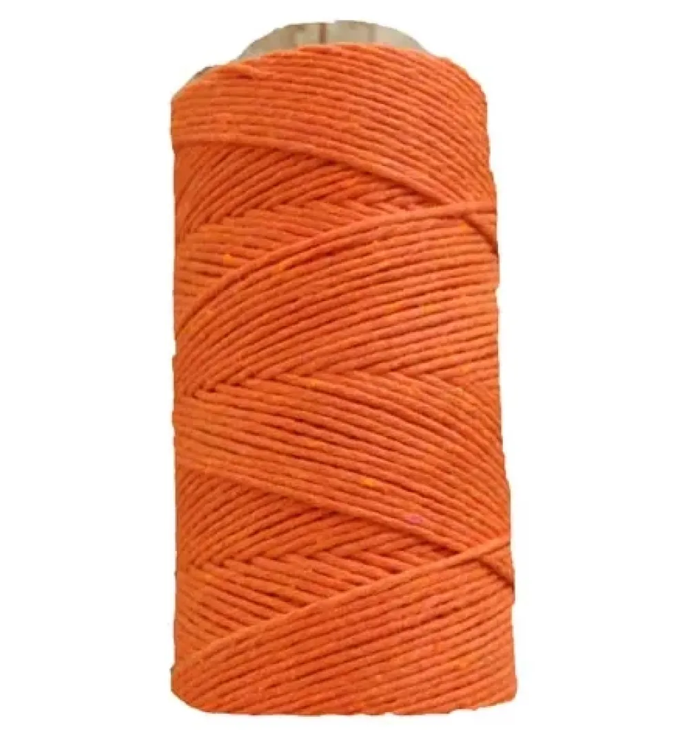 Hot Algodón Encerado para Scrapbooking Naranja 140m Bisutería