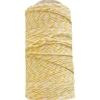 Outlet Algodón Encerado para Scrapbooking Blanco y Amarillo 140m Bisutería