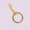 Outlet Anilla de llavero con cadena Gold Bisutería