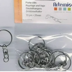 Hot Anilla de llavero con cadena (10 unidades) 14020014 Bisutería