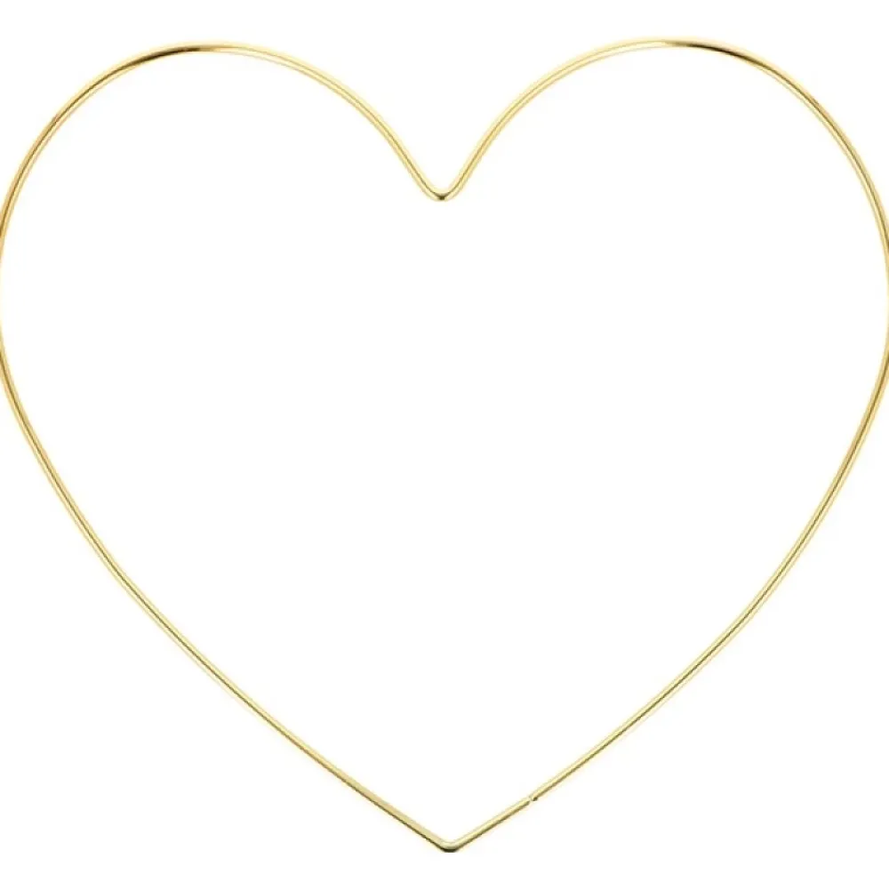 Best Anilla de metal Corazón Dorado 26cm Labores Y Macramé