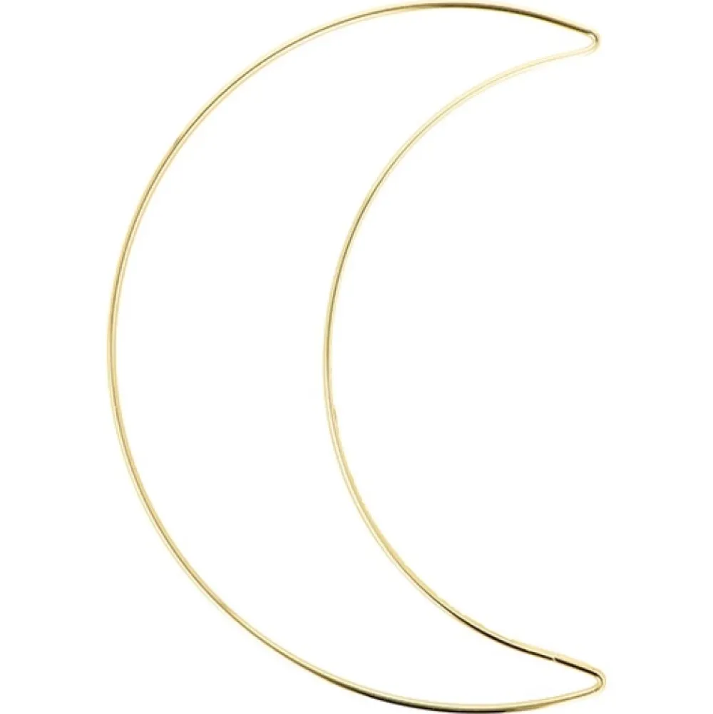 Discount Anilla de metal Luna Dorada 25cm Labores Y Macramé