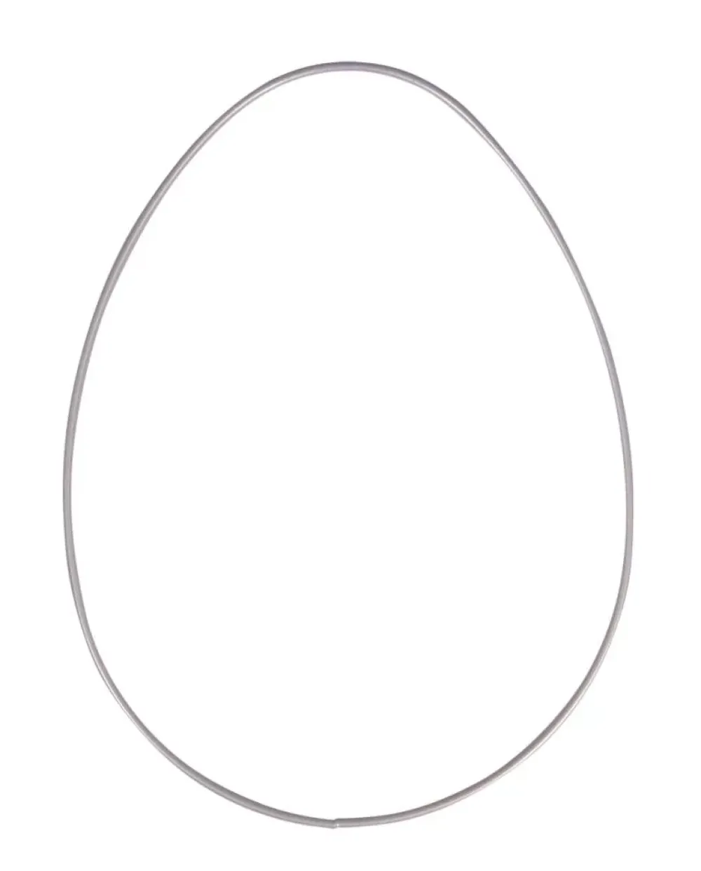Outlet Anillo de metal con forma de huevo 25cm Metales