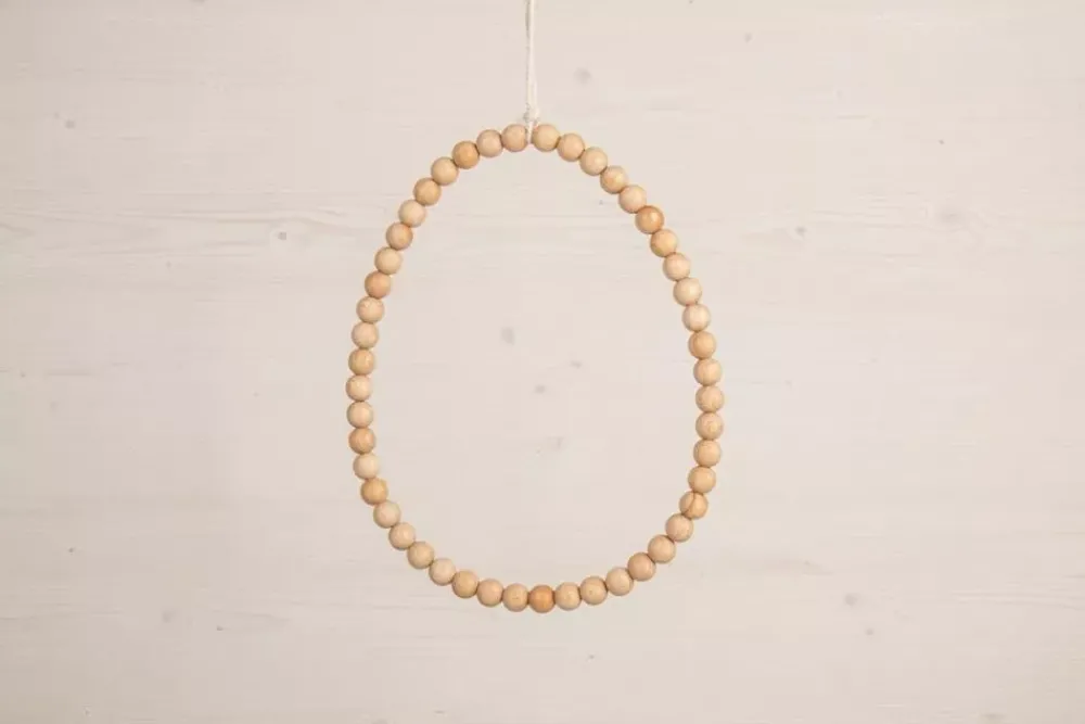 Outlet Anillo de metal con forma de huevo 25cm Metales