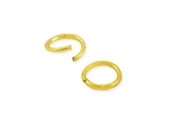 Arandelas Doradas 6mm Bisutería