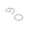Arandelas Plateadas 6mm Bisutería