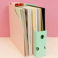 Best Archivador Vertical Para Papeles de Scrapbooking Turquesa Organización