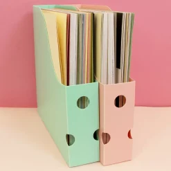 Best Archivador Vertical Para Papeles de Scrapbooking Turquesa Organización