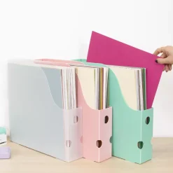 Best Archivador Vertical Para Papeles de Scrapbooking Turquesa Organización