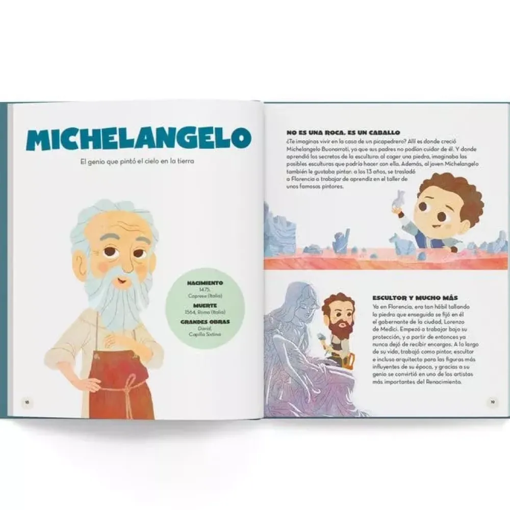 Outlet Artistas 22 genios de la pintura de todos los tiempos Infantil