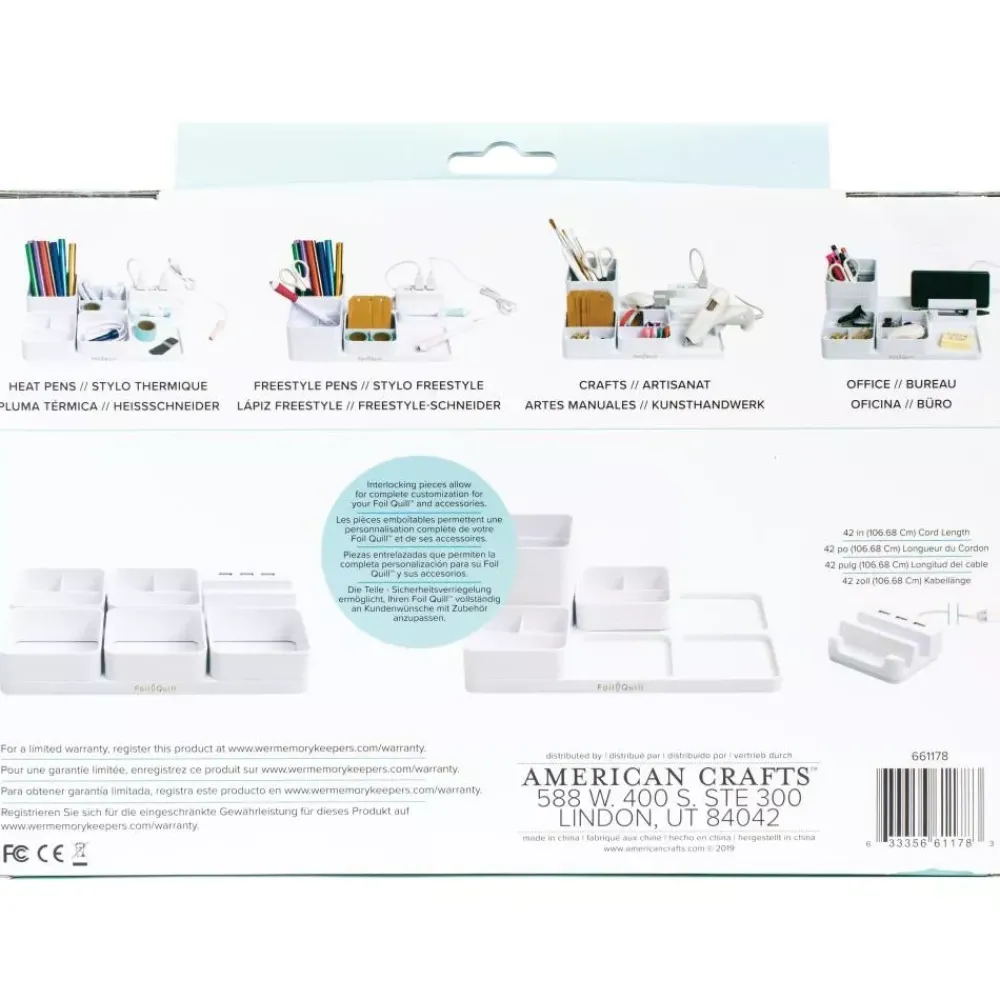 Discount Bandeja de almacenamiento modular con usb para Foil Quill Organización