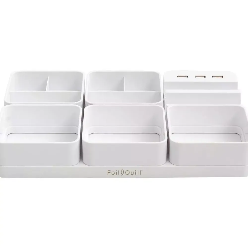 Discount Bandeja de almacenamiento modular con usb para Foil Quill Organización