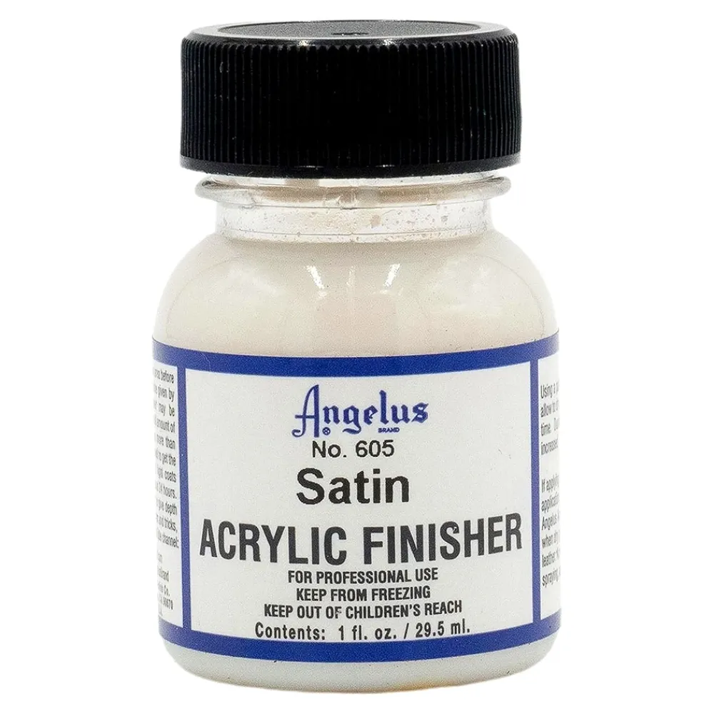 New Barniz acrílico acabado satinado para cuero 605 29,5ml Barnices