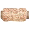 Clearance Bobina de Hilo Naranja y Beige 35m Bisutería