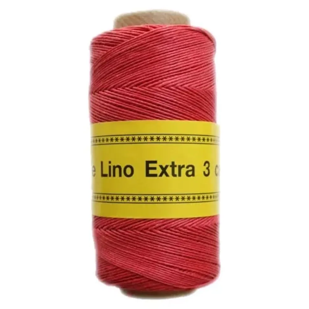 Hot Bobina Lino Encerado 3 cabos Fucsia 180m Bisutería|Macramé