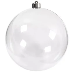 Discount Bola de Navidad Transparente 16cm Porexpán, Celulosa Y Plástico