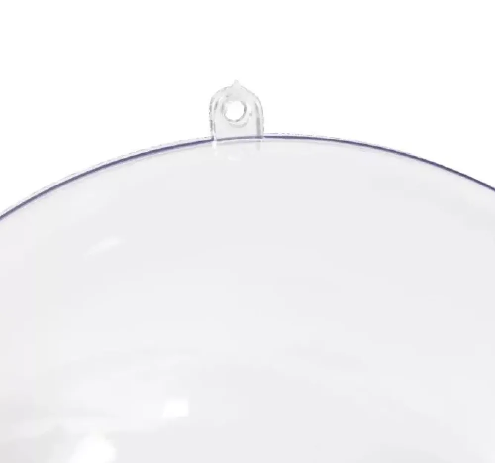 Discount Bola de Navidad Transparente 16cm Porexpán, Celulosa Y Plástico
