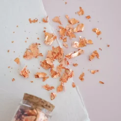 Online Botella de Cristal 3gr con Copos Bronze Flakes Wax it Doraduras