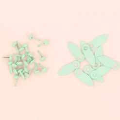 Outlet Brads y Botones de Giro Turquesa Telas, Sedas Y Fieltro