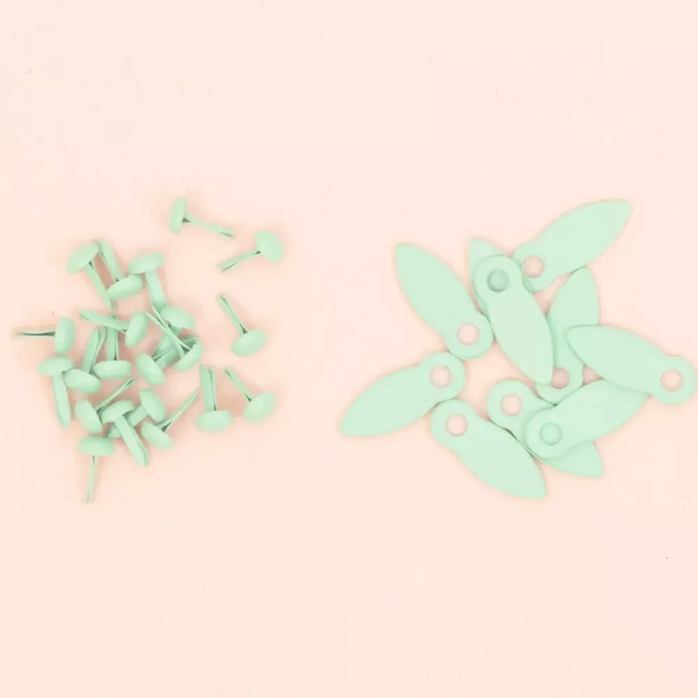Outlet Brads y Botones de Giro Turquesa Telas, Sedas Y Fieltro