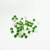 Cabujón diamantado verde Bisutería