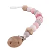 Cadena de Madera para Chupete Rosa Maderas
