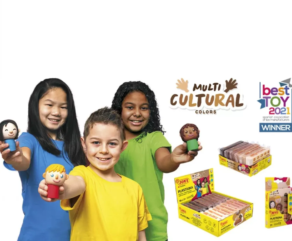 Clearance Caja 6 Barras de Plastilina Colores Multiculturales 15gr Niños Pastas Moldeables|Niños Y Regalos