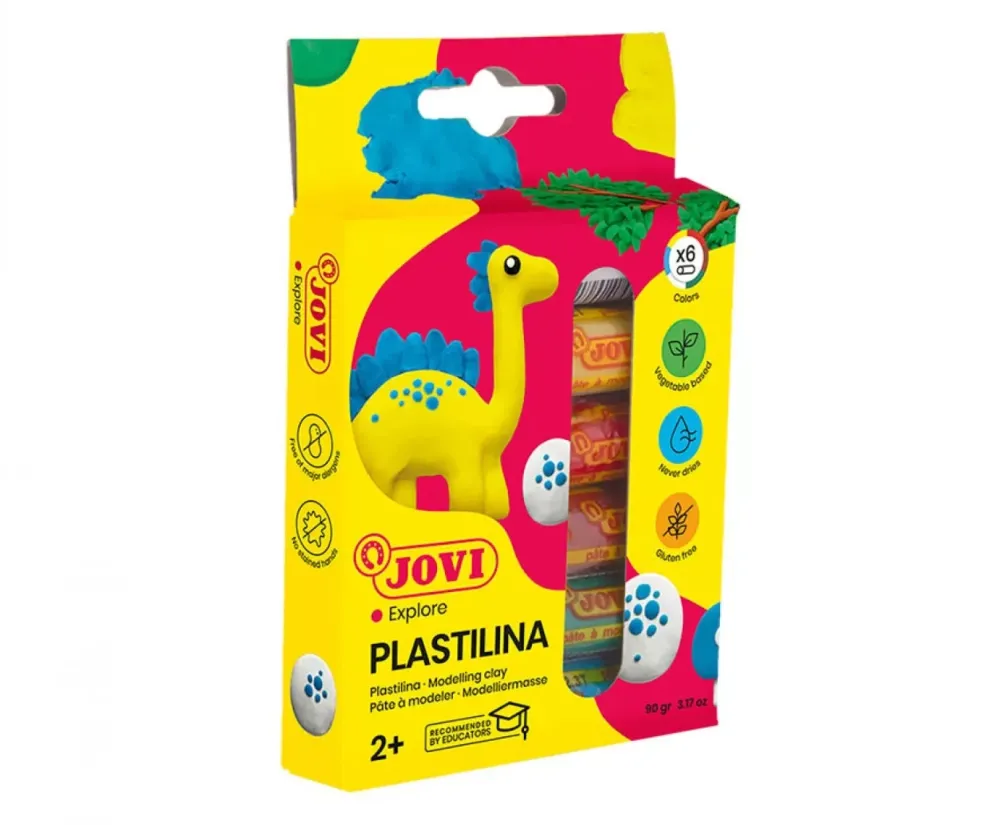 Sale Caja 6 Barras de Plastilinas Colores Surtidos 15gr Niños Niños Y Regalos|Pastas Moldeables