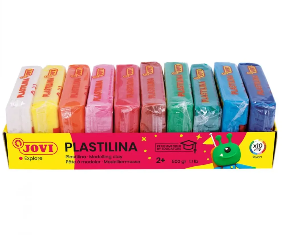 Clearance Caja 10 Pastillas de Plastilinas Colores Surtidos 15gr Niños Pastas Moldeables|Niños Y Regalos