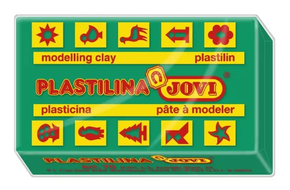 Caja 30 Pastillas Plastilina Verde Oscuro 50gr Niños Pastas Moldeables|Niños Y Regalos
