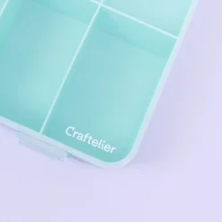 Outlet Caja con 10 Compartimentos Turquesa Organización