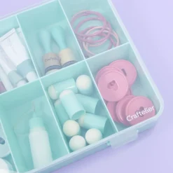 Outlet Caja con 10 Compartimentos Turquesa Organización