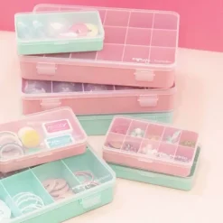 Discount Caja Con 17 Compartimentos Blanca Organización
