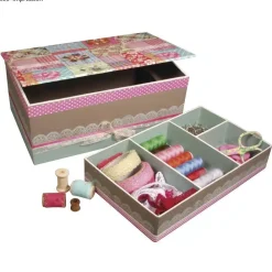 Sale Caja con compartimento interior de papel maché Organización|Cartón Y Papel Maché