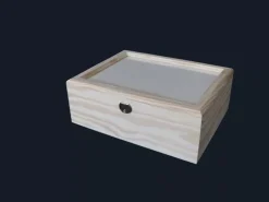 New Caja con cristal y bandeja Organización|Maderas