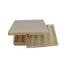 Clearance Caja con dos bandejas con compartimentos Maderas
