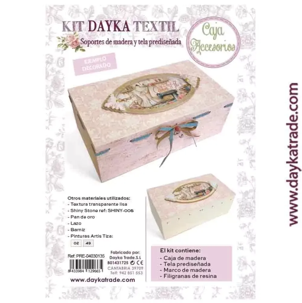 Clearance Caja costura + Tela Prediseñada Dayka Organización