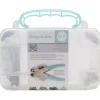 Discount Caja Crop-A-Dile Aqua con ojales Herramientas Para Tela